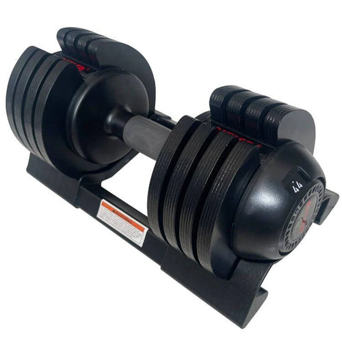Adjustable Steel Dumbbell, Black - Strength & Stamina Trainer