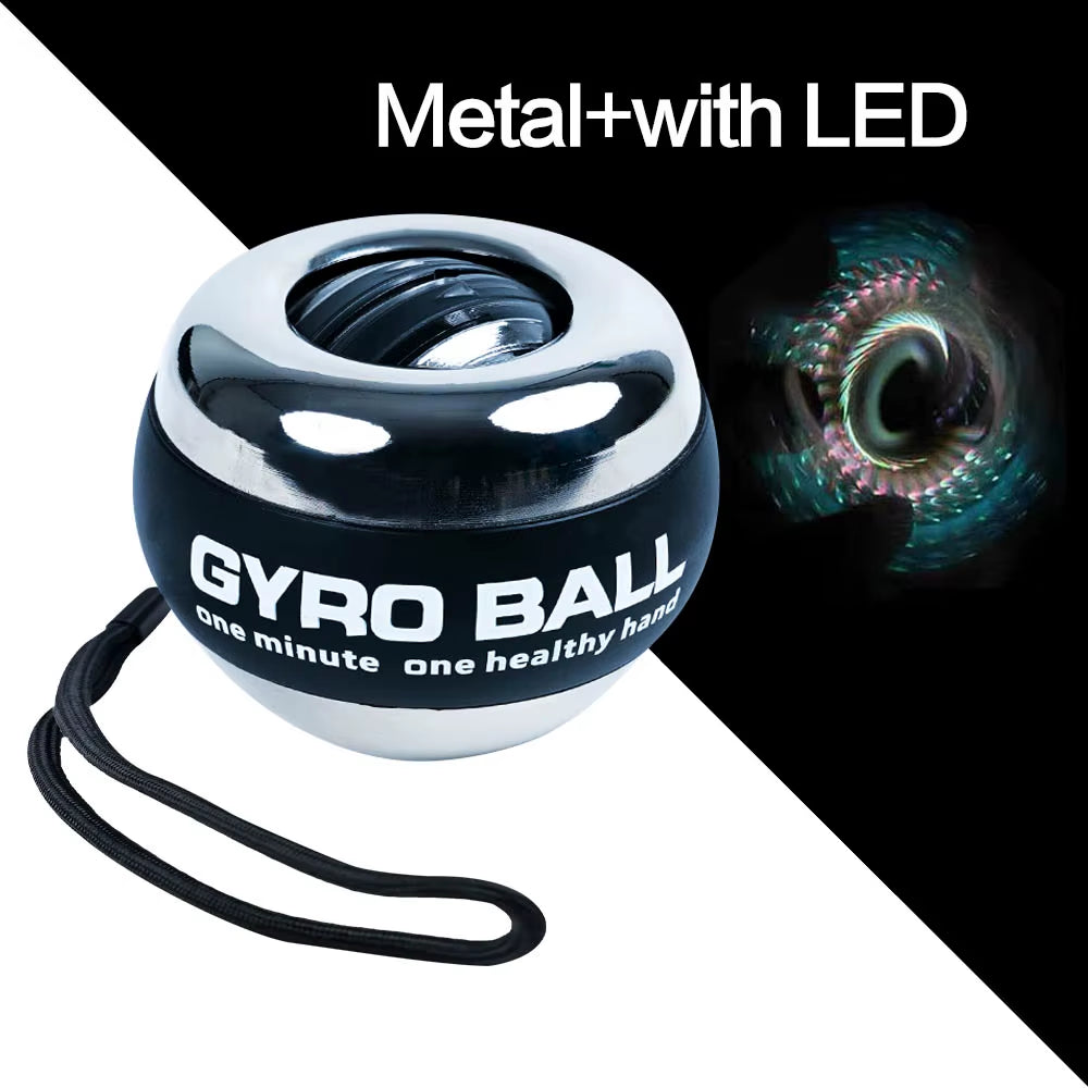 LED Gyroscopic Wrist Trainer - Auto-Start Arm and Forearm Exerciser for Enhanced Strength and Fitness